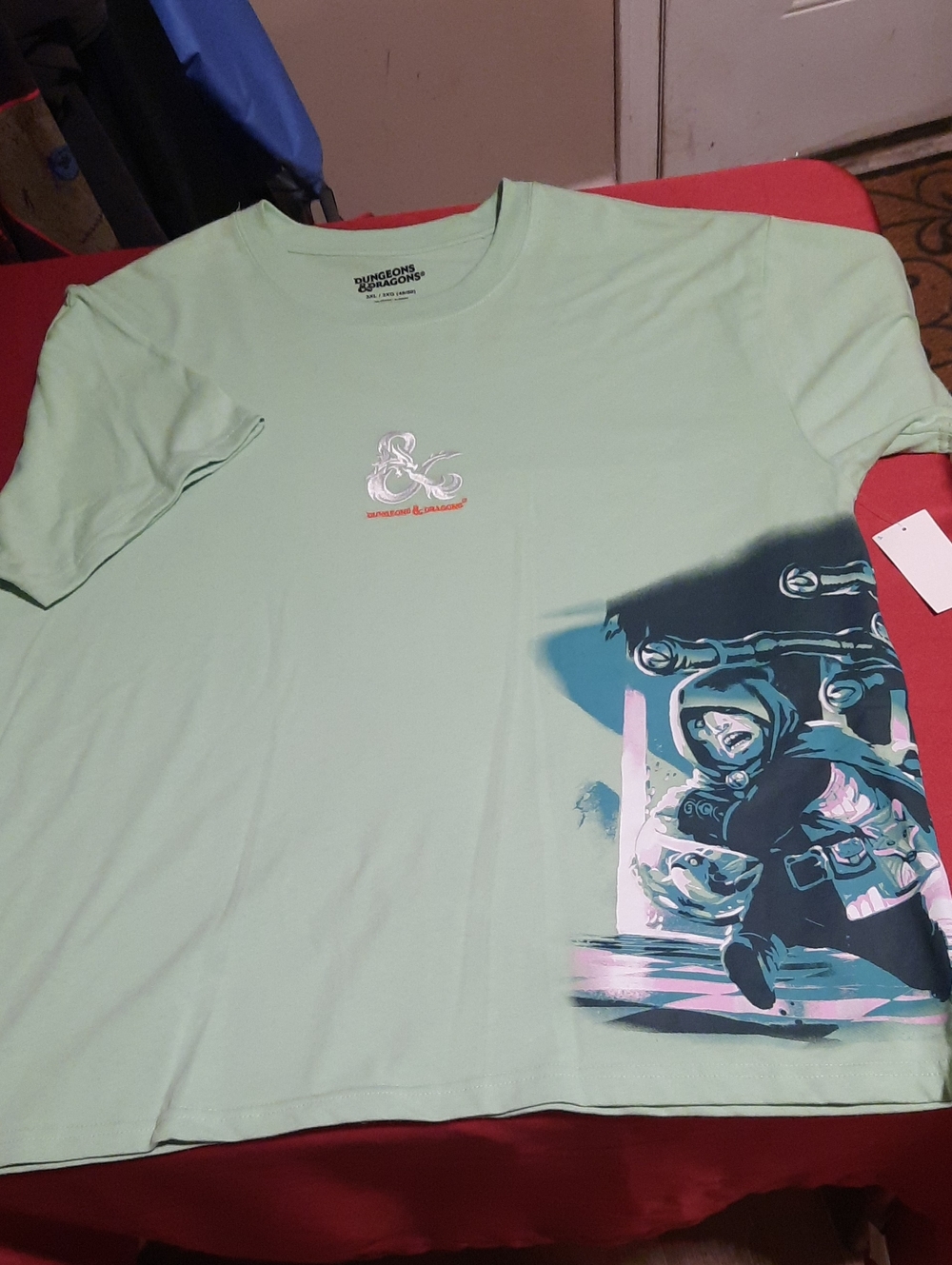 Dungeons & Dragons Light Green Mens 3x Graphic Short-Sleeve Tee
